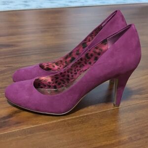Style & Co. Chic Magenta Suede Heels